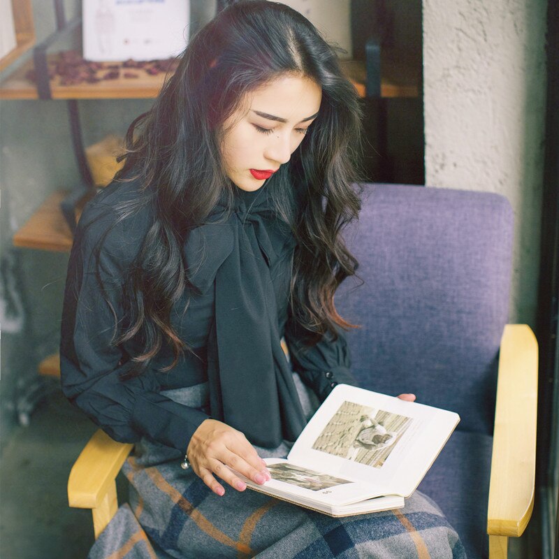 Woolen plaid skirt