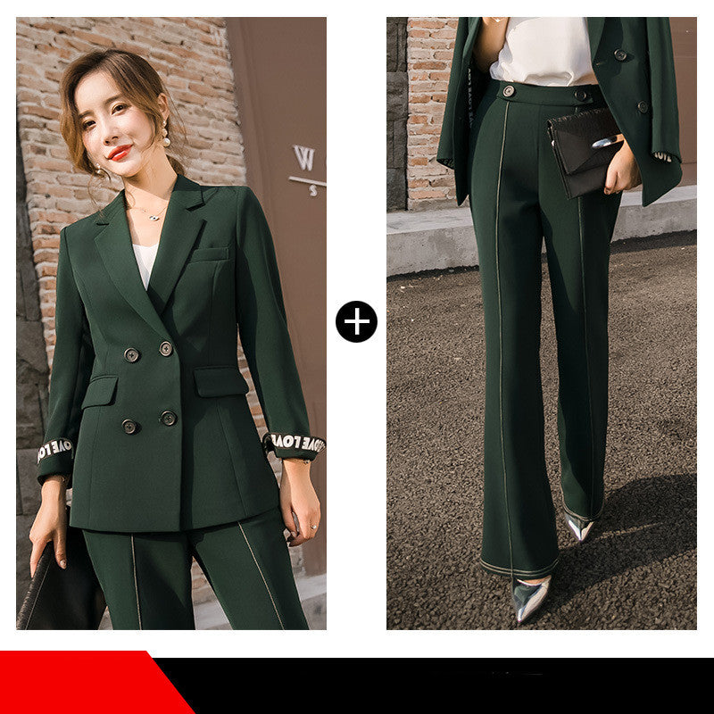Ladies New Fashion White Temperament Long Sleeve Suit Cover