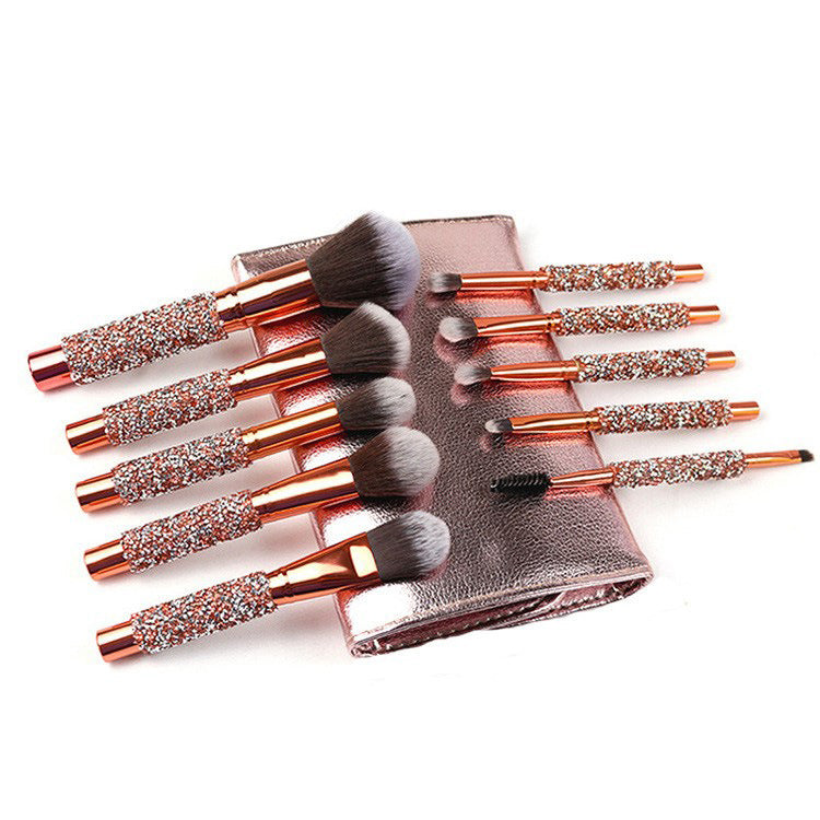 10pcs diamond wrap Professional Soft Hair brushes