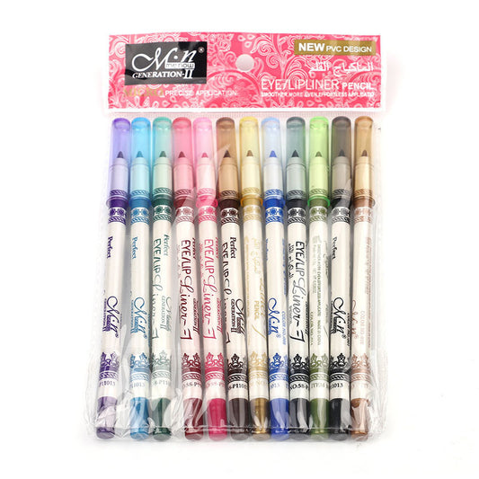 12 Color Highlighter Gliter Eye Shadow Lip Liner Eye Liner Pen  Stick .