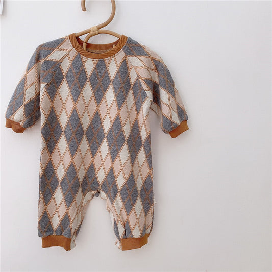 New Baby One-Piece Long-Sleeved Ass Clothes