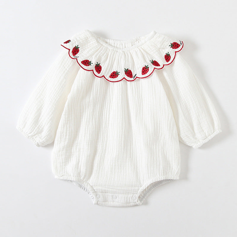 Female Baby Clothes Baby One-piece Long-sleeved Suit Autumn Girl Floral Romper