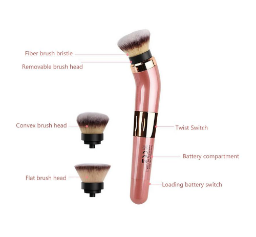 Electric makeup brush High Quality 360-degree rotation and clockwise rotation Professional