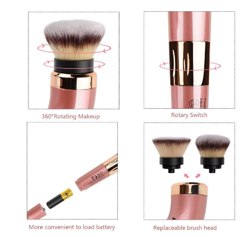 Electric makeup brush High Quality 360-degree rotation and clockwise rotation Professional