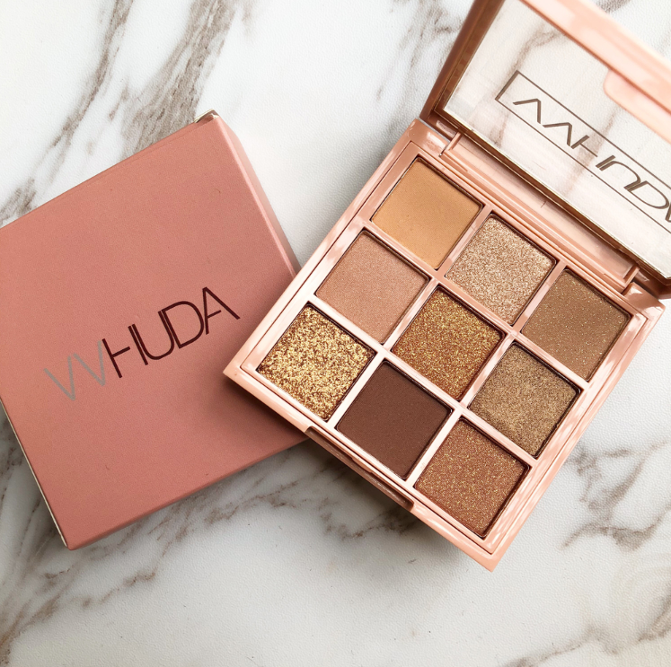 9 Shades Eyeshadow Palette nude makeup lazy beginner girl Glitter & Matte Eyeshadow Palette.