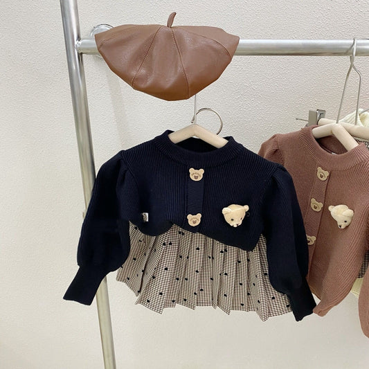 Children's Western Style Two-piece Skirt Kid Autumn