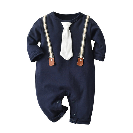 Long Sleeve Spring And Autumn Baby Long Climbing Jumpsuit Baby Boy