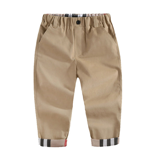 Boys' casual cotton trousers