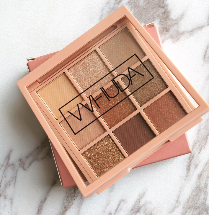 9 Shades Eyeshadow Palette nude makeup lazy beginner girl Glitter & Matte Eyeshadow Palette.