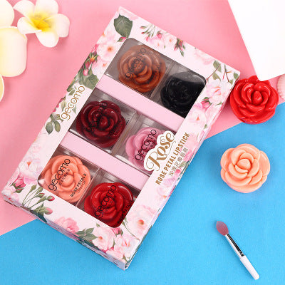 Rose petal lipstick 6 Lip Shades Set