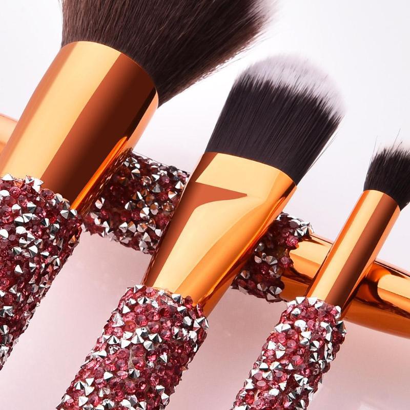 10pcs diamond wrap Professional Soft Hair brushes