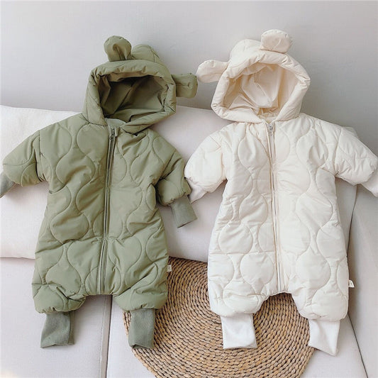 Boy & Girl Baby Bears Thickened Warm Winter Clothes