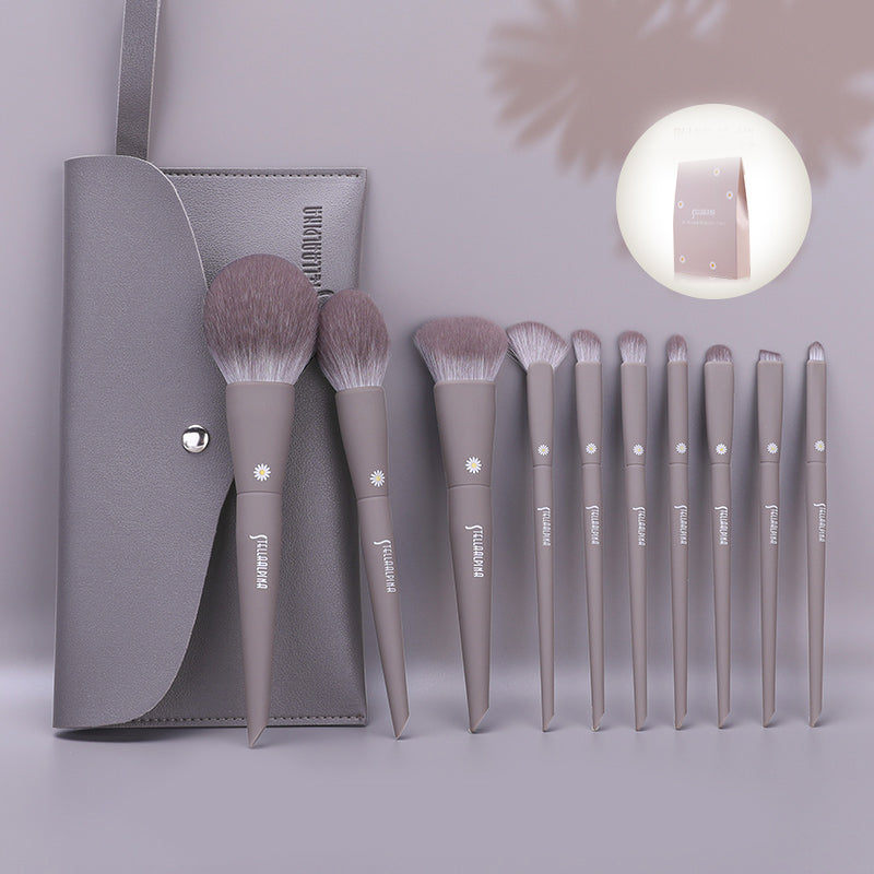 10 Pcs High Quality Daisy Makeup Brush Set Beauty Tools