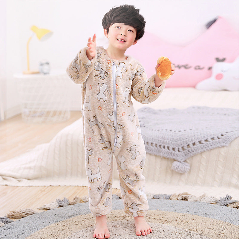 Autumn and winter infant pajamas