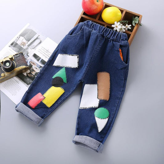 Boys' Girls sports casual jeans spring