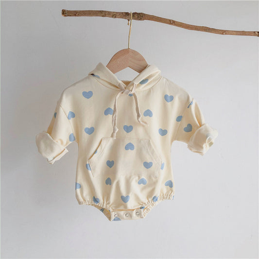 Love Bag Romper Male And Female Baby Foreign Style Jumpsuit