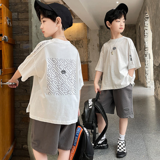 Two-piece Suit For Kids, Handsome And Fashionable Big Kids