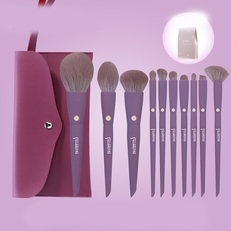 10 Pcs High Quality Daisy Makeup Brush Set Beauty Tools