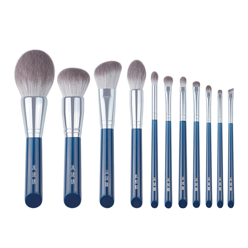 11 Pcs Quick-drying Artificial Bionic Fiber Hair Makeup Brush High Quality, Professional & Soft Hair Makeup Brush Set