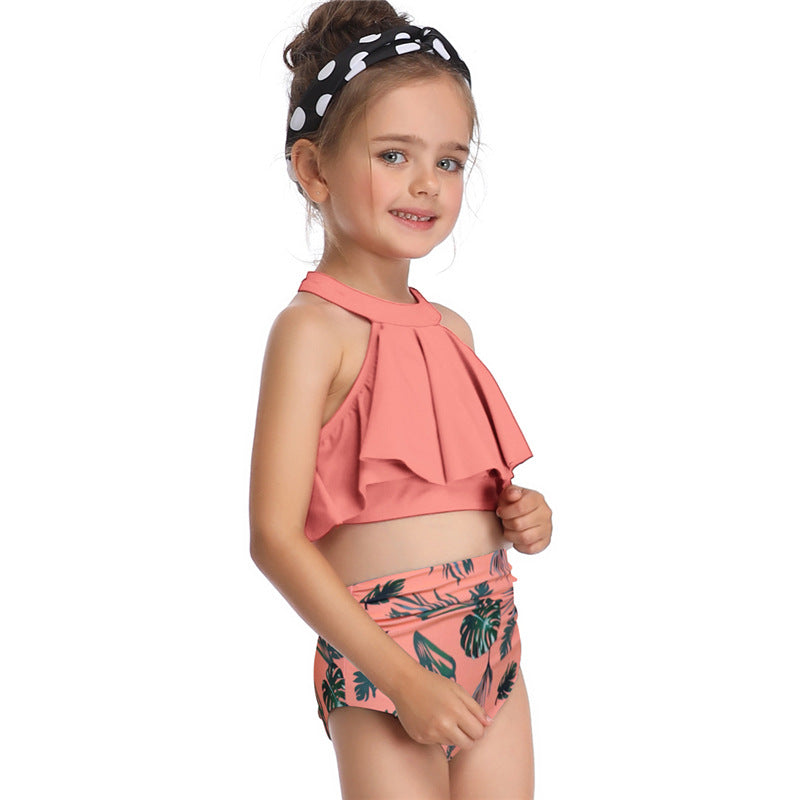 Baby Girls & Women swimsuit Matching Mom Daughter Swim Suit