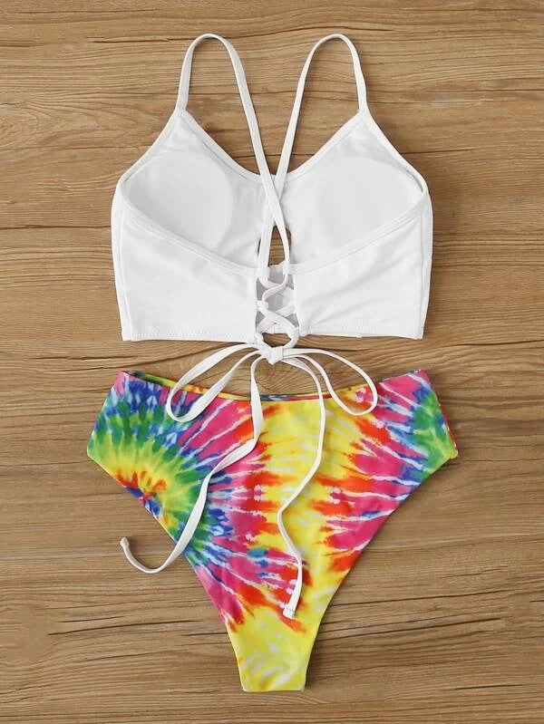 Women Rainbow swimsuit