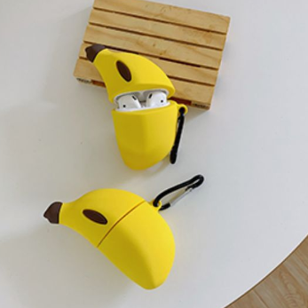 Compatible with Apple, Lovely banana airpods Pro protective silicone