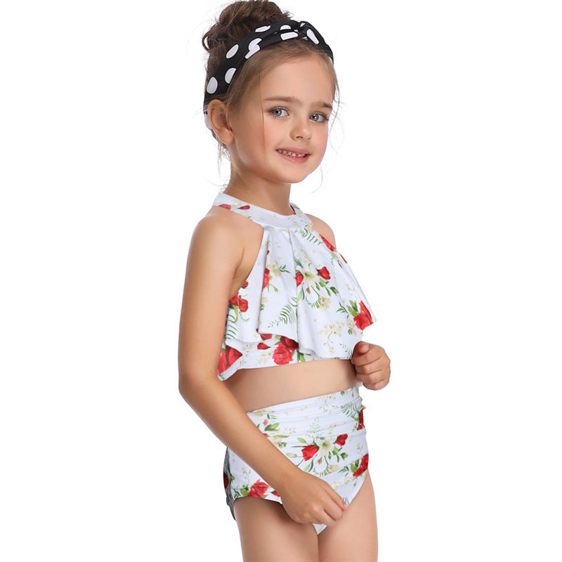 Baby Girls & Women swimsuit Matching Mom Daughter Swim Suit