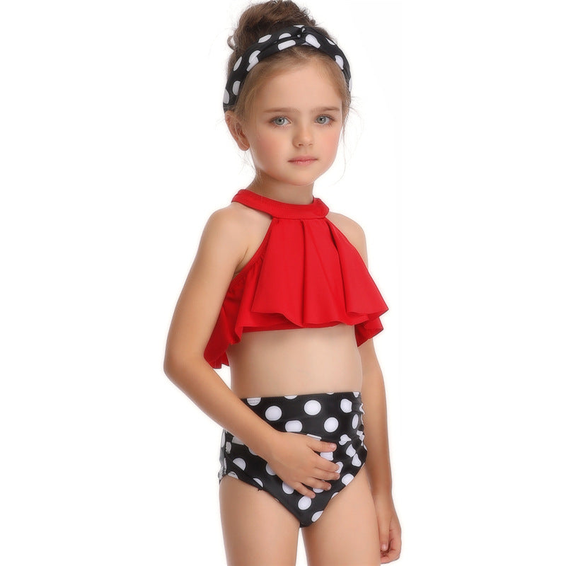 Baby Girls & Women swimsuit Matching Mom Daughter Swim Suit