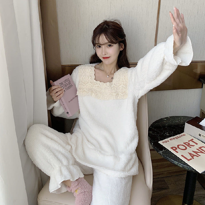 Winter Sweet And Warm Plush Loungewear