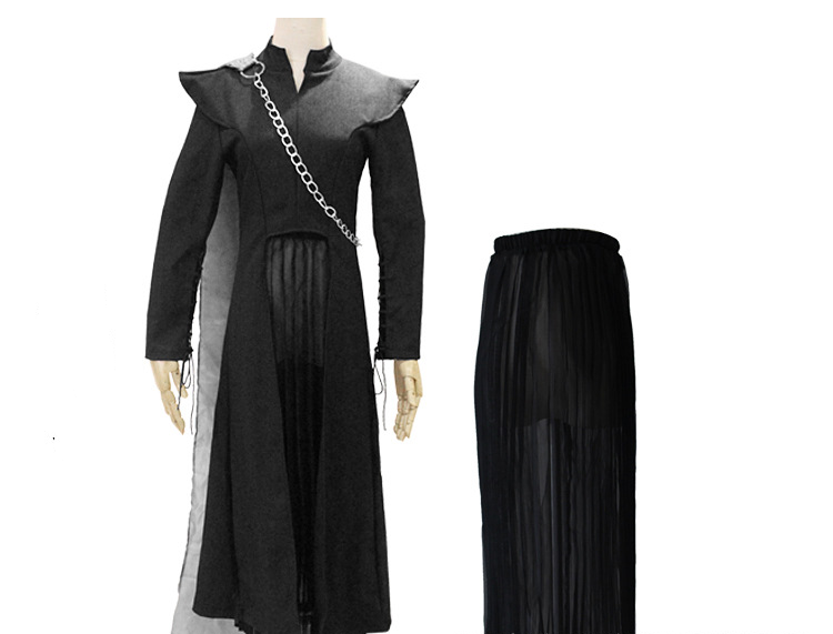 A Song Of Ice And Fire Cosplay Women's Long Skirt Black