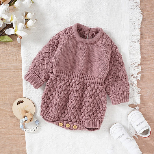 Children's Knitting Wool Triangle Bodysuit