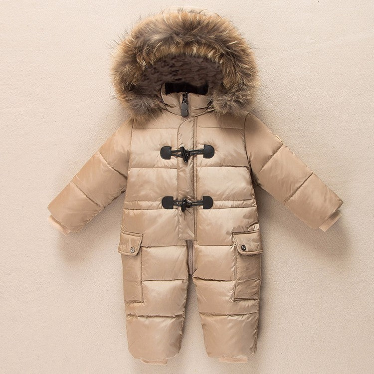 Infant Down Jacket Romper Winter