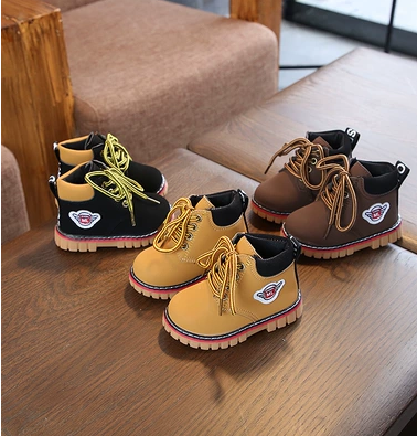 Baby shoes New treasure  velvet children Martin boots boys winter shoes tide