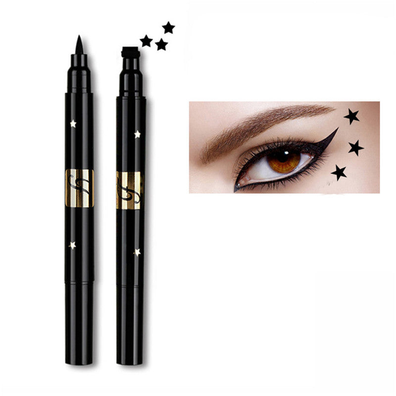 Double-headed seal eyeliner 5-pointed star, heart, moon