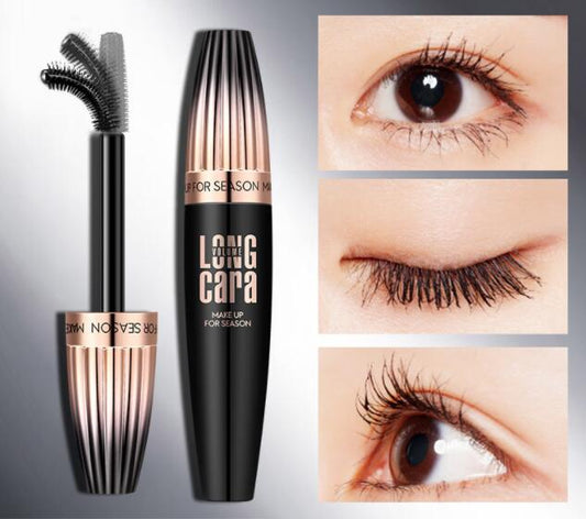 Eyelash Mascara Makeup 4D Silk Fiber Lash Mascara  Long Curling Black Waterproof Fiber Mascara