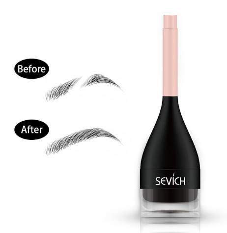 3D Eyebrow Fiber extension Cream Waterproof Instant Eyebrow Eyelash Hair Extension with Eye Brow Brush for Women and Men Make Up