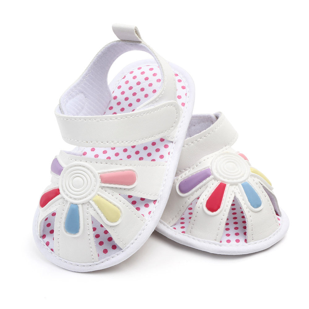 Little flower sandals soft sole non-slip toddler shoes