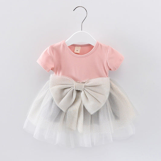 Baby Girl Dress Pink Bow