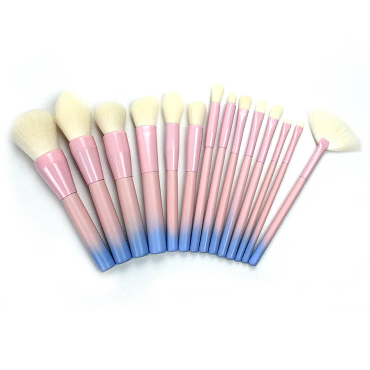 Gradient color makeup brush Set 14 Pcs Soft, High Quality & Professional Makeup Brush set