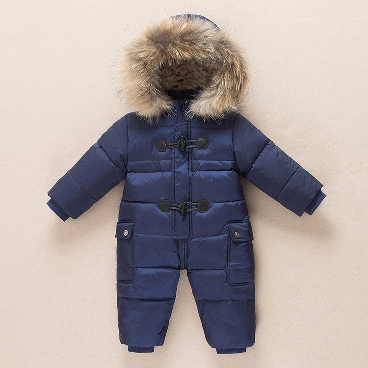 Infant Down Jacket Romper Winter