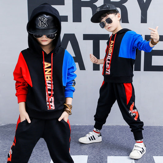 Boys spring suit children's clothing boy long-sleeved sports two-piece suit tide clothes