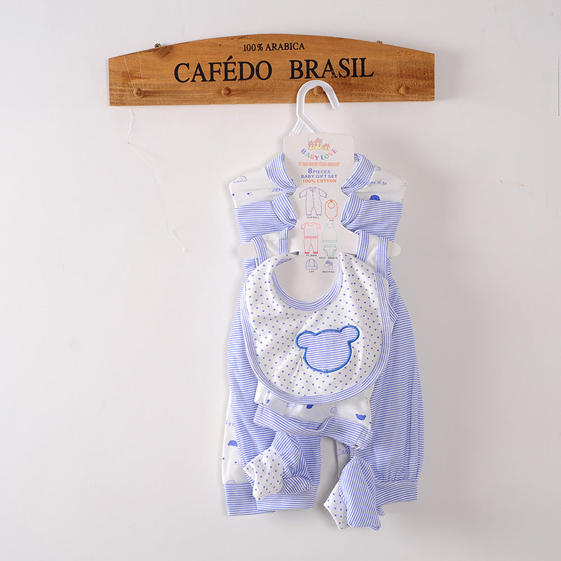 8-piece baby newborn cotton suit Boy Girl set