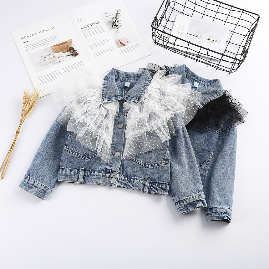 Children's Denim Jacket Autumn And Winter Girls