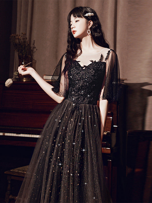 Black Annual French Dinner Dresses