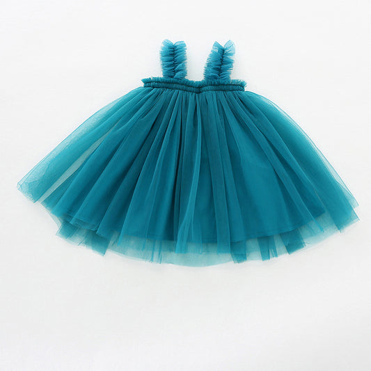 Baby Net Gauze Skirt With Wooden Ears, Princess Dress, Tutu Skirt