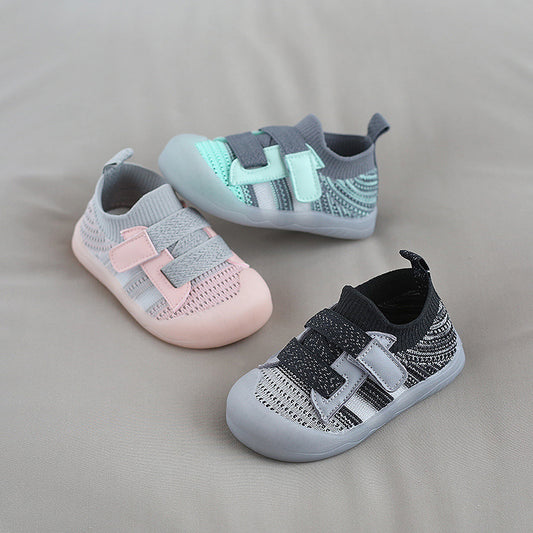 Baby Toddler Shoes Jelly Bottom Velcro Baby Boy Girl Shoes