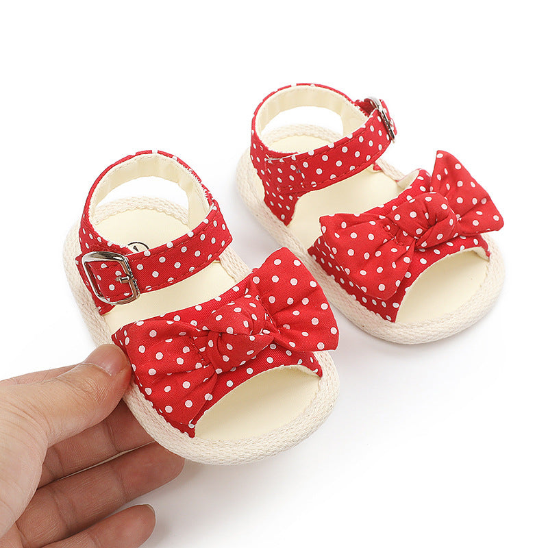 Bowknot Baby Girl Sandals Baby Shoes Soft Sole Toddler Shoes