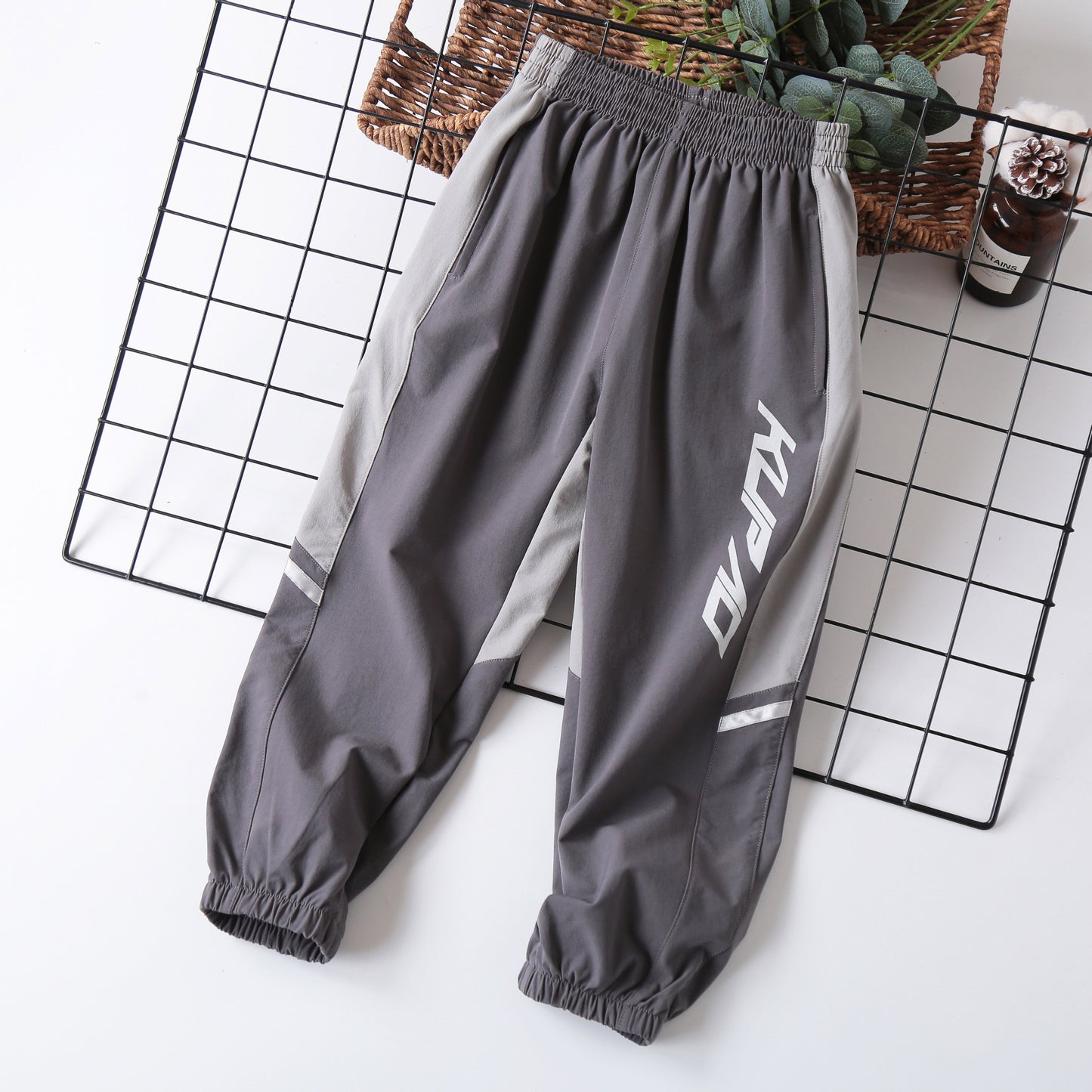 Boys' pants spring and summer thin  children's  Leggings fast drying children.