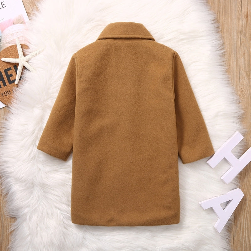 Children's woolen coat Girls Warm