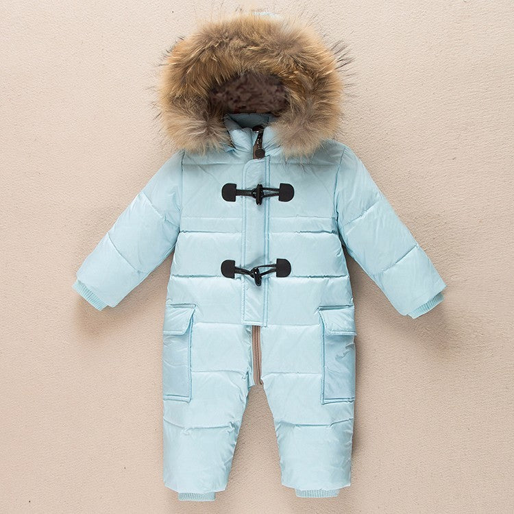 Infant Down Jacket Romper Winter